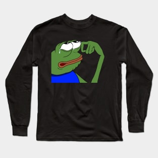 Crying Pepe Long Sleeve T-Shirt